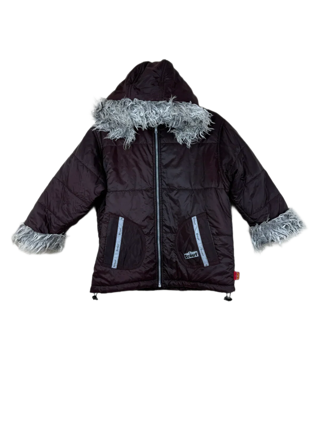 Secondhand Branded Winter Boys Jackets by Scout, Burgundy Red Nylon fabric, Excellent condition, for Boys - Online Thrift Shop Karachi Pakistan