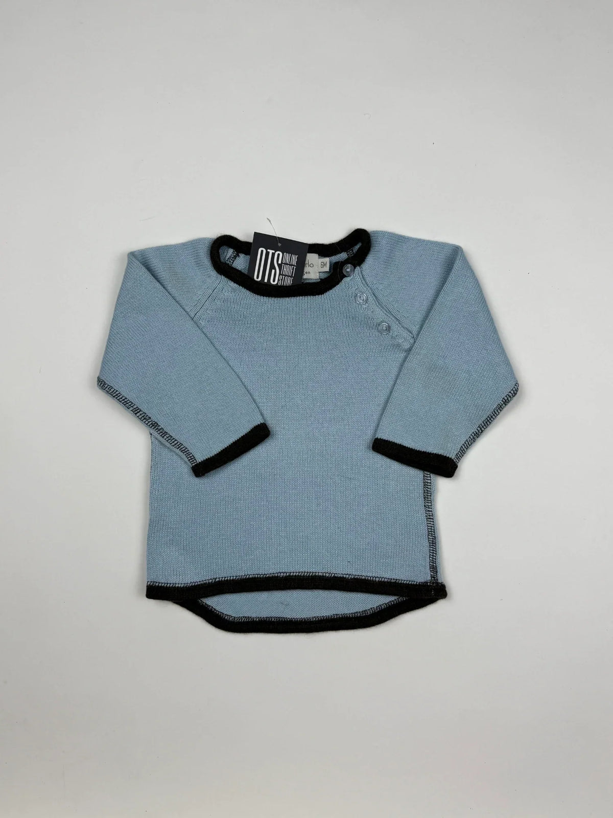 Boys Sweaters | Kammakarlo | Preloved Branded | SkyBlue Acrylic | Premium | OTS Thrift Store Karachi Pakistan