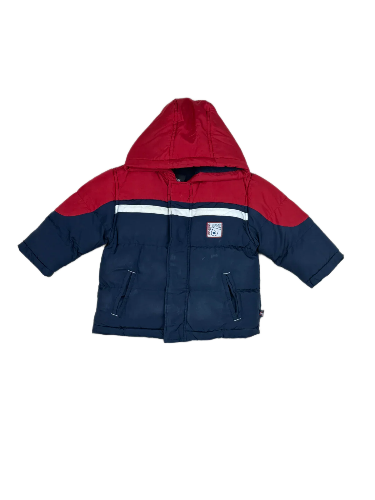 Secondhand Branded Girls Jackets by EXPLORER, Red and Blue Polyester fabric, Excellent condition, for Girls - Online Thrift Shop Islamabad Pakistan