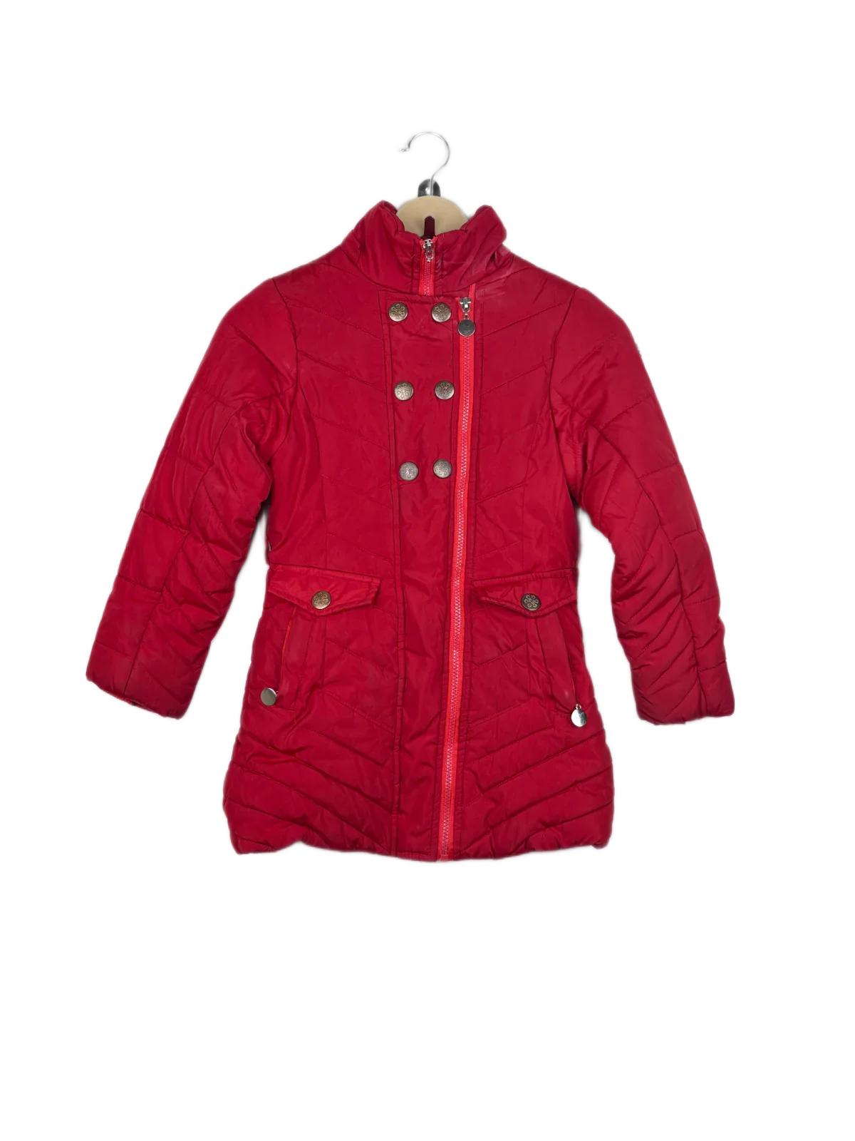 UK Imported secondhand Girls Jackets - Newness brand, Red Cotton, Premium condition, for Girls - Online Thrift Store Karachi Pakistan