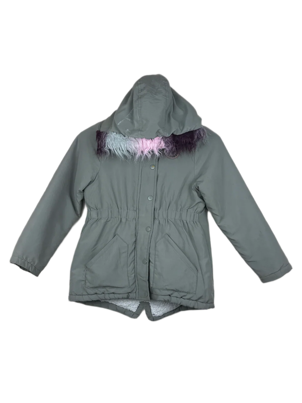 UK Imported secondhand Girls Jackets - Little Kids brand, Olive Polyester, Premium Plus condition, for Girls - Online Thrift Store Peshawar Pakistan