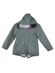UK Imported secondhand Girls Jackets - Little Kids brand, Olive Polyester, Premium Plus condition, for Girls - Online Thrift Store Peshawar Pakistan