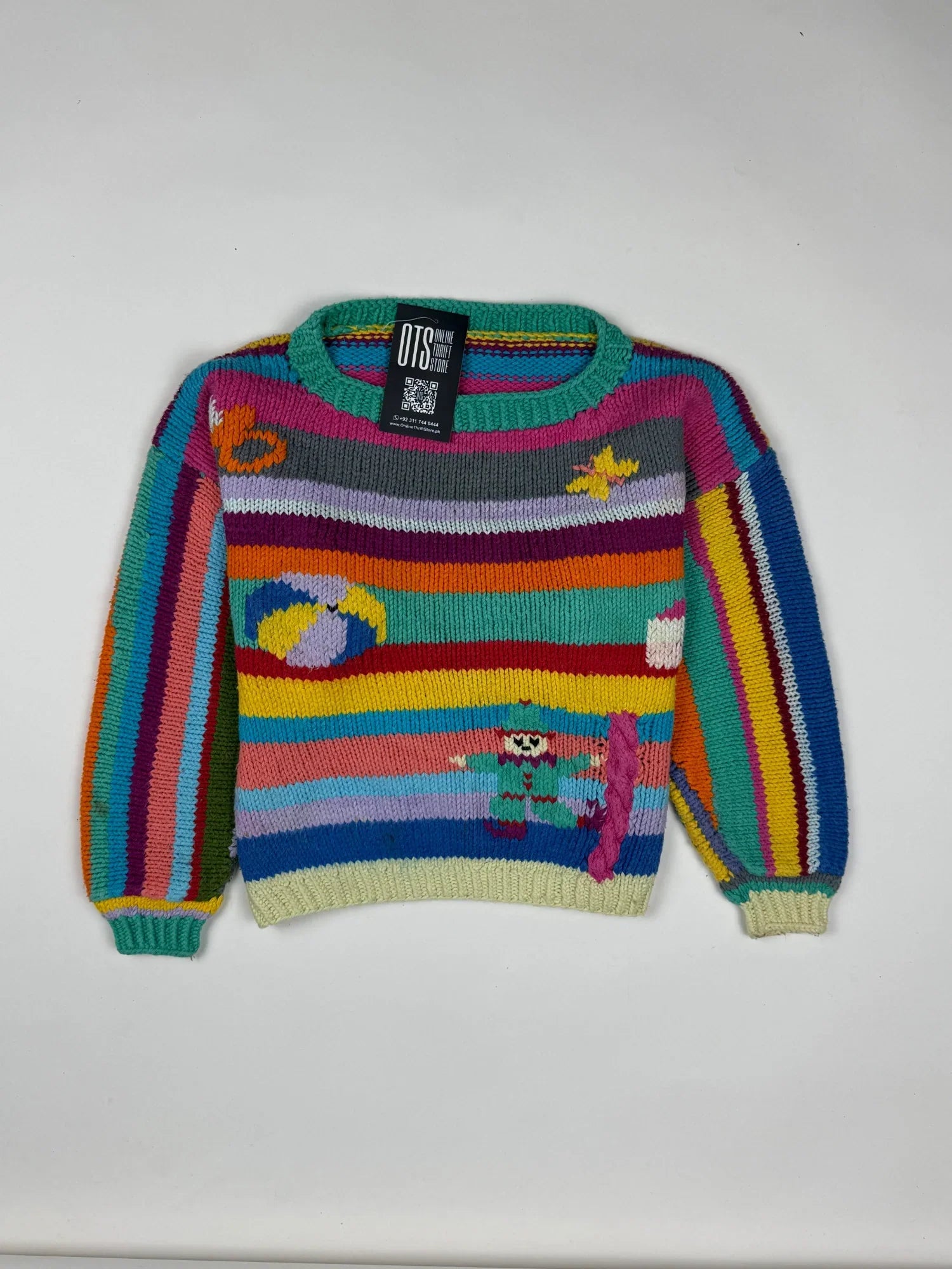 Girls Sweaters | Cut label | Preloved Branded | Multi Wool | Excellent | OTS Thrift Store Lahore Pakistan