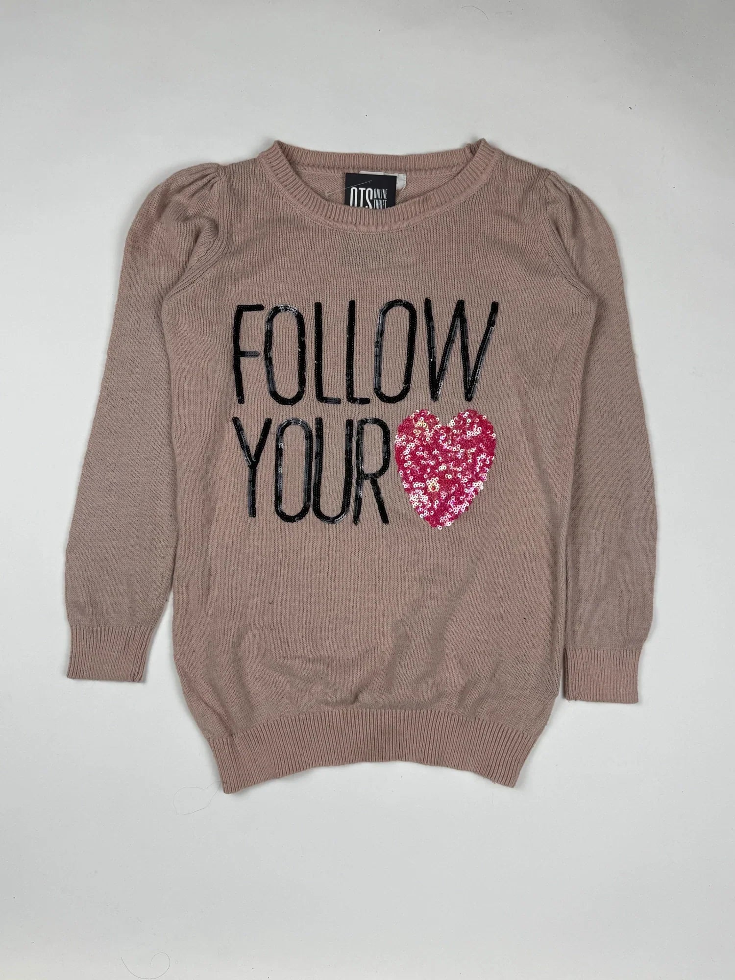 Girls Sweaters | H&M | Preloved Branded | Beige Polyester | Excellent | OTS Thrift Store Peshawar Pakistan