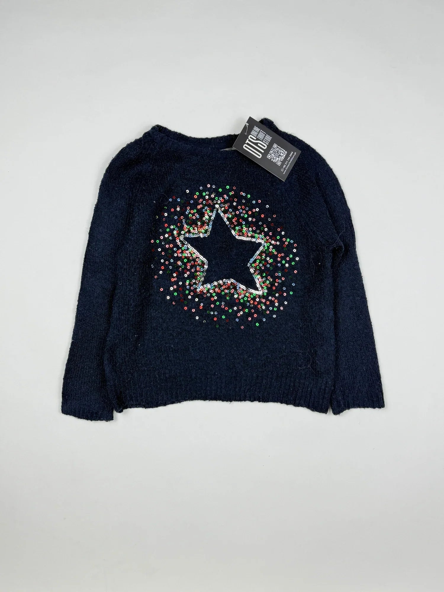 Secondhand Branded Girls Sweaters by Primark, DarkBlue Wool fabric, Excellent condition, for Girls - Online Thrift Shop Islamabad Pakistan