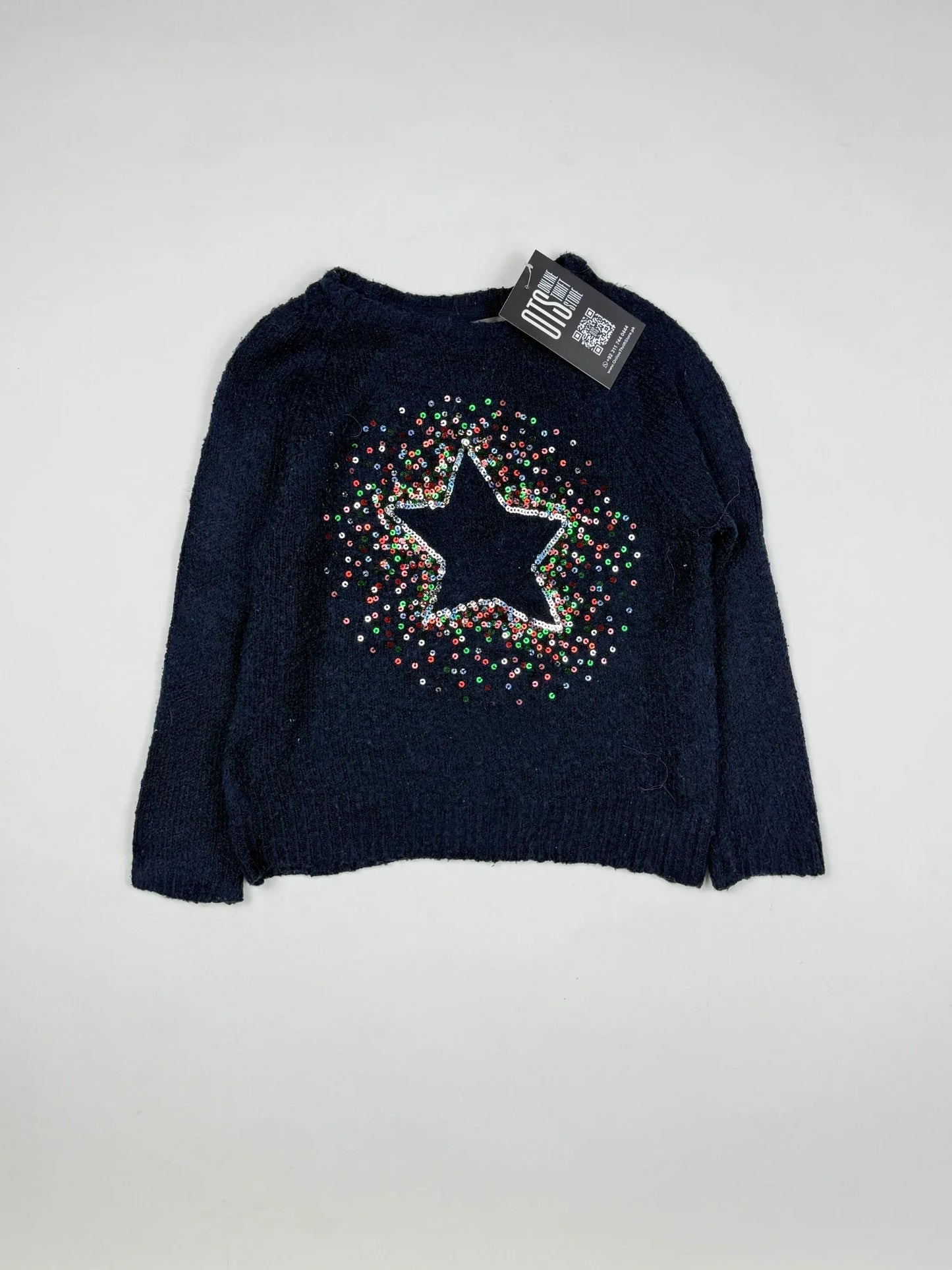 Secondhand Branded Girls Sweaters by Primark, DarkBlue Wool fabric, Excellent condition, for Girls - Online Thrift Shop Islamabad Pakistan