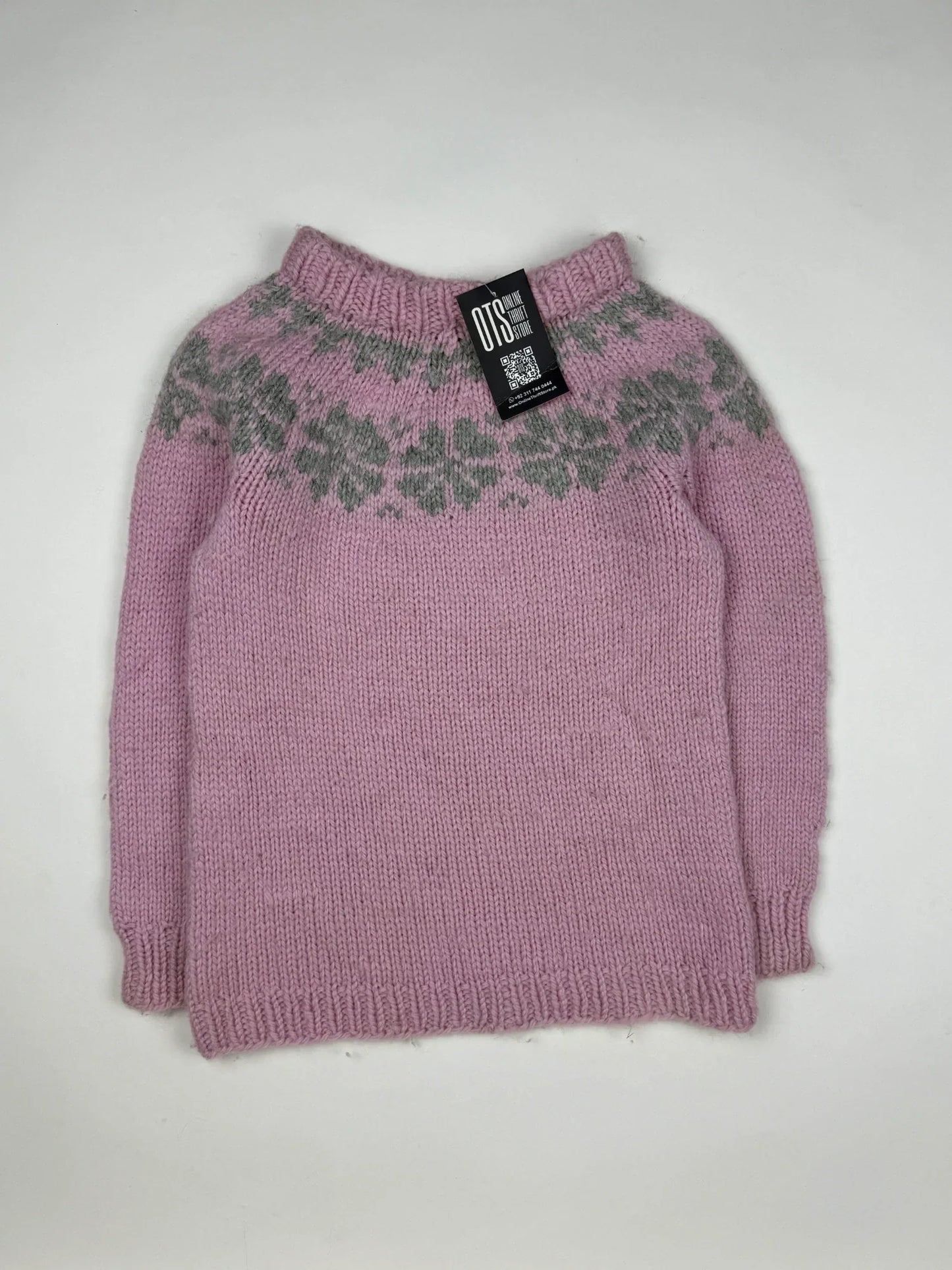 Girls Sweaters | Cut label | Preloved Branded | Pink Wool | Excellent | OTS Thrift Store Lahore Pakistan
