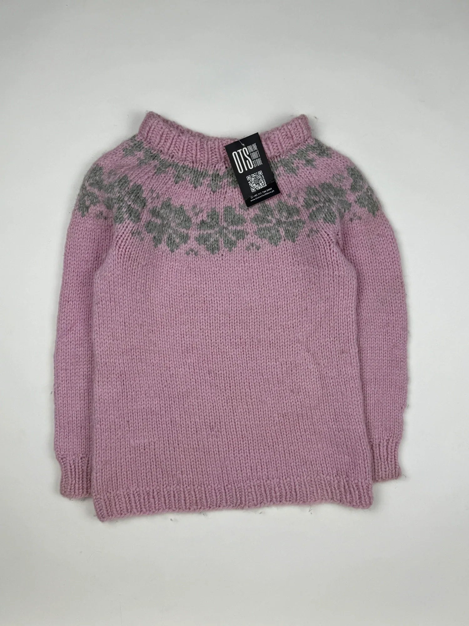 Girls Sweaters | Cut label | Preloved Branded | Pink Wool | Excellent | OTS Thrift Store Lahore Pakistan