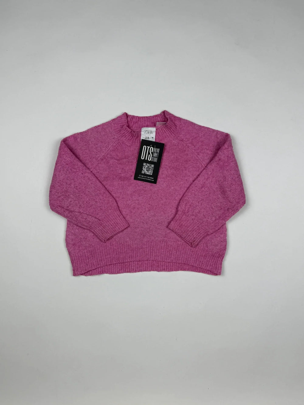 Preloved Excellent Girls Sweaters by Zara, Pink Acrylic for Girls - OTS Thrift Shop Islamabad Pakistan