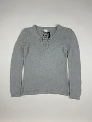 Shop Premium Girls Sweaters by Cut label | Preloved Branded Clothes | Gray Acrylic | Girls | OTS Thrift Store Karachi Pakistan