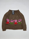 Shop Premium Girls Sweaters by Cut label | Preloved Branded Clothes | Brown Acrylic | Girls | OTS Thrift Store Islamabad Pakistan