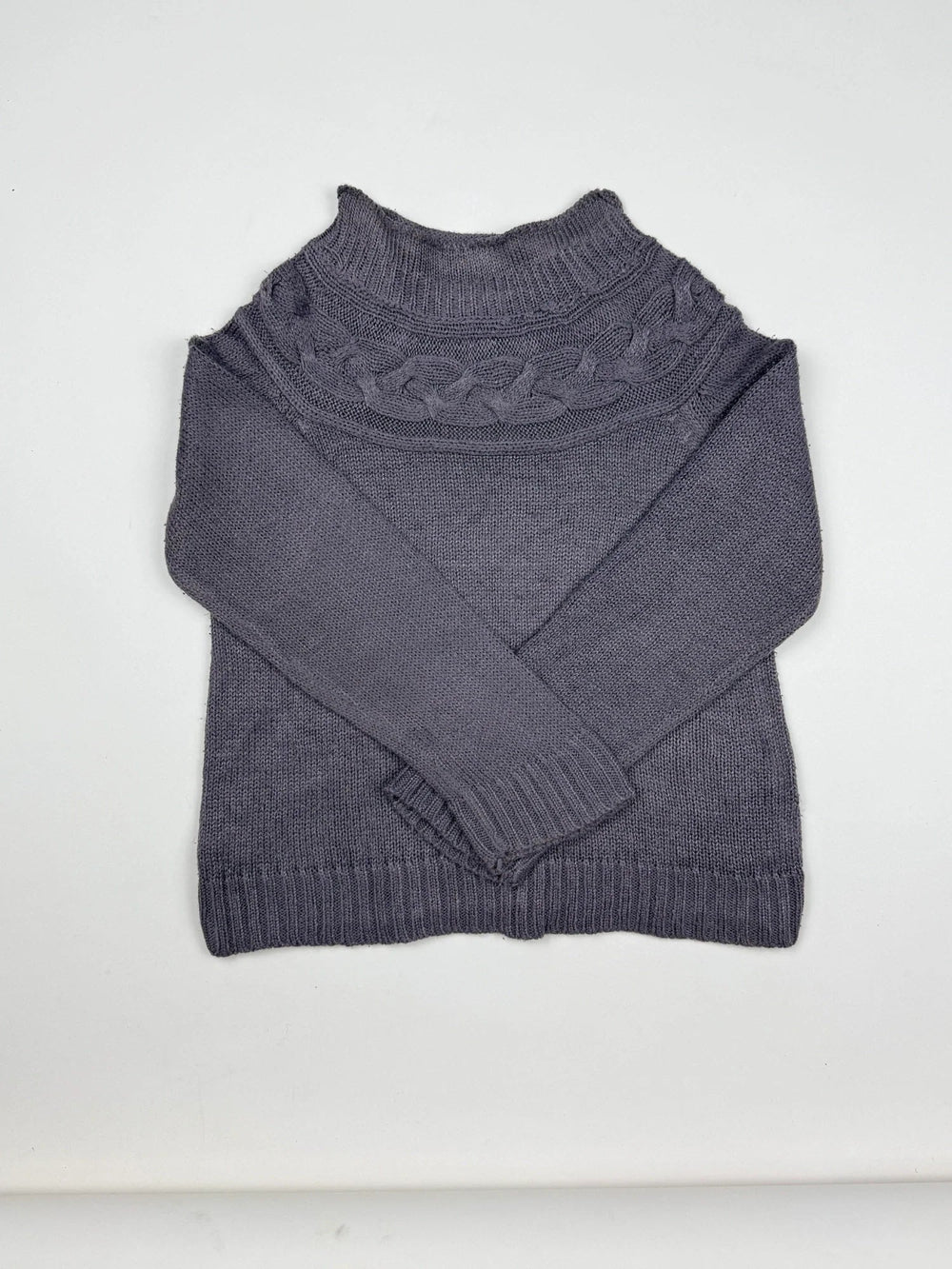 Girls Sweaters | SHINY | Preloved Branded | DarkGrey Acrylic | Premium | OTS Thrift Store Karachi Pakistan