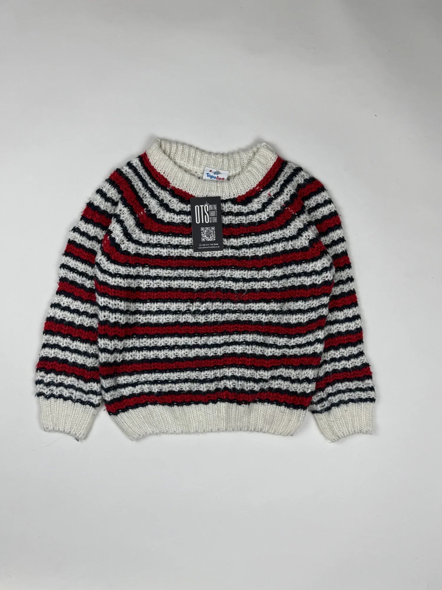Shop Premium Girls Sweaters by Topolino | Preloved Branded Clothes | Multi Wool | Girls | OTS Thrift Store Islamabad Pakistan