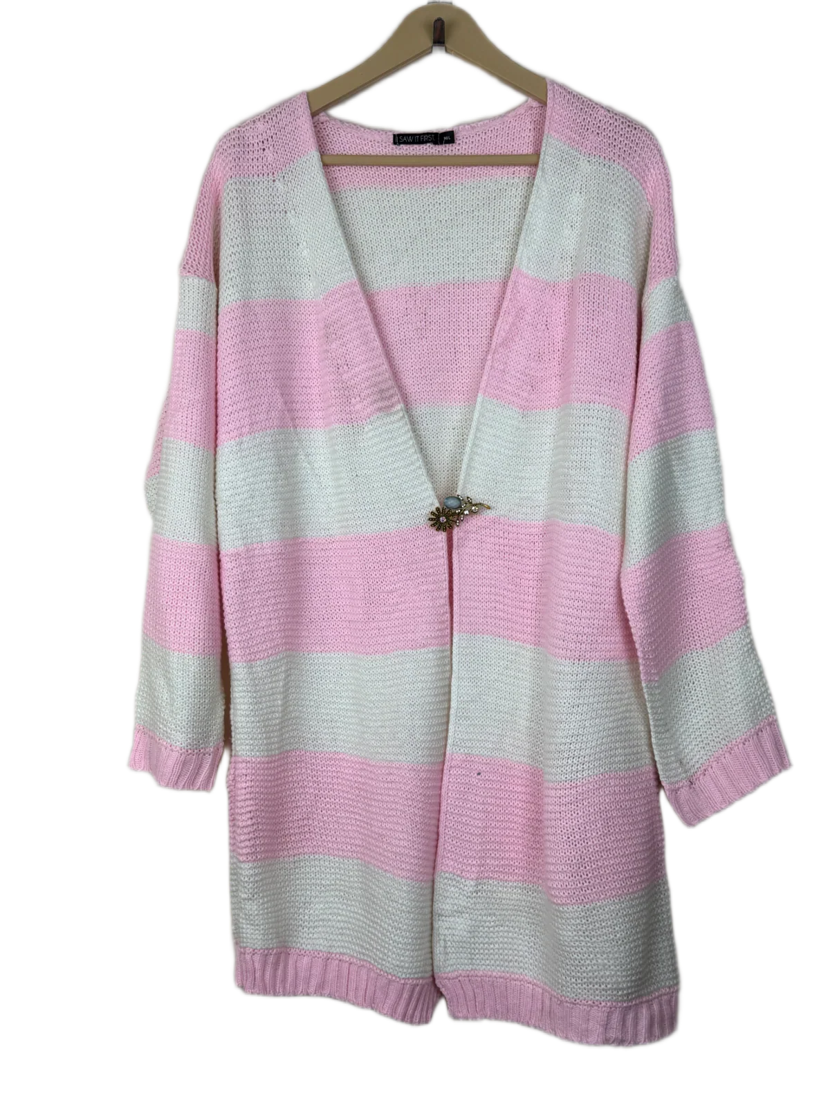 Shop Premium Winter Long Cardigans by Saw if First | Preloved Branded Clothes | Multi Acrylic | Women | OTS Thrift Store Karachi Pakistan