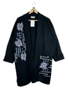 UK Imported secondhand Winter Long Cardigans - Fay Lauise brand, Black Acrylic, Premium condition, for Women - Online Thrift Store Lahore Pakistan