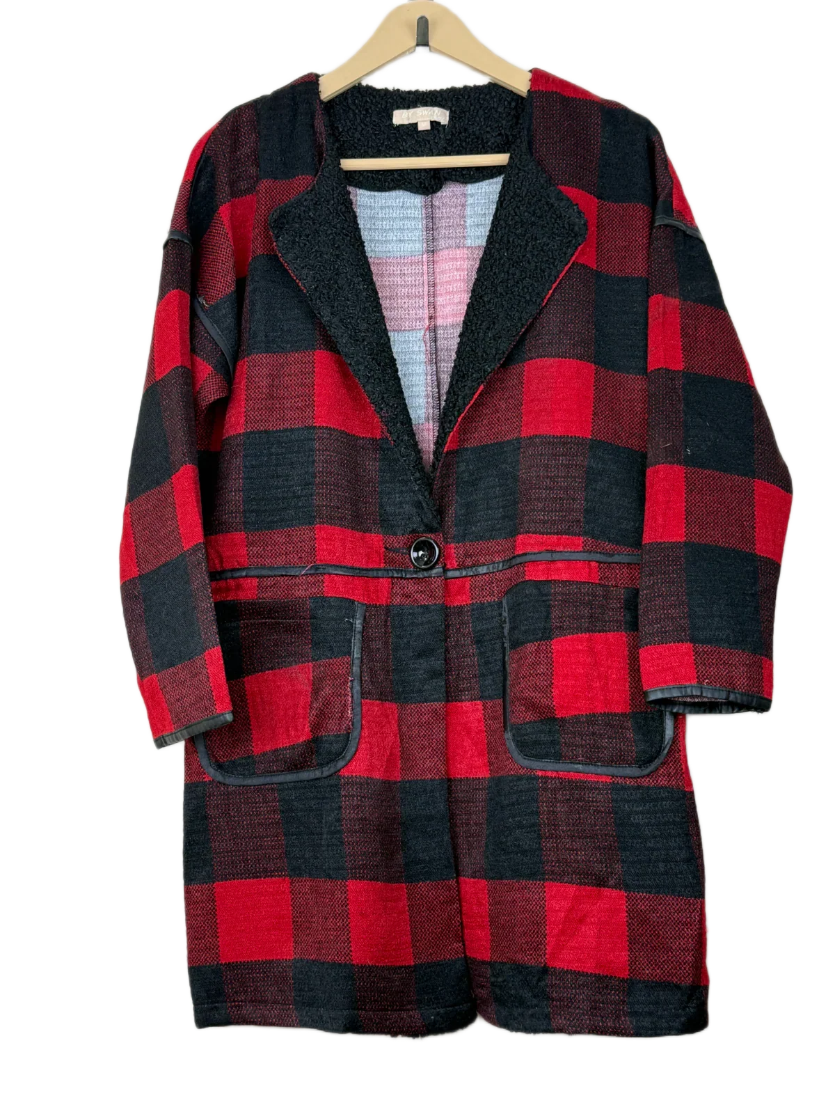 UK Imported secondhand Winter Long Cardigans - SWAN brand, Multi Polyester, Premium condition, for Women - Online Thrift Store Islamabad Pakistan
