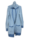 Shop Premium Winter Long Cardigans by 89Th Madison | Preloved Branded Clothes | Silver Nylon | Women | OTS Thrift Store Karachi Pakistan