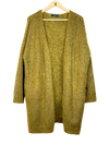 Winter Long Cardigans | Autograph | Preloved Branded | DarkGoldenRod Polyester | Premium | OTS Thrift Store Karachi Pakistan