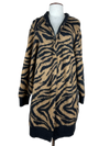 Preloved Premium Plus Winter Long Cardigans by H&M, Black Acrylic for Women - OTS Thrift Shop Peshawar Pakistan