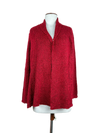 Premium Condition Winter Long Cardigans | Preloved Unknown | Red Polyester | Thrift Shop for Women Peshawar Pakistan | OTS