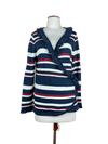 Secondhand Branded Winter Long Cardigans by Isdde, Blue Cotton fabric, Excellent condition, for Women - Online Thrift Shop Lahore Pakistan