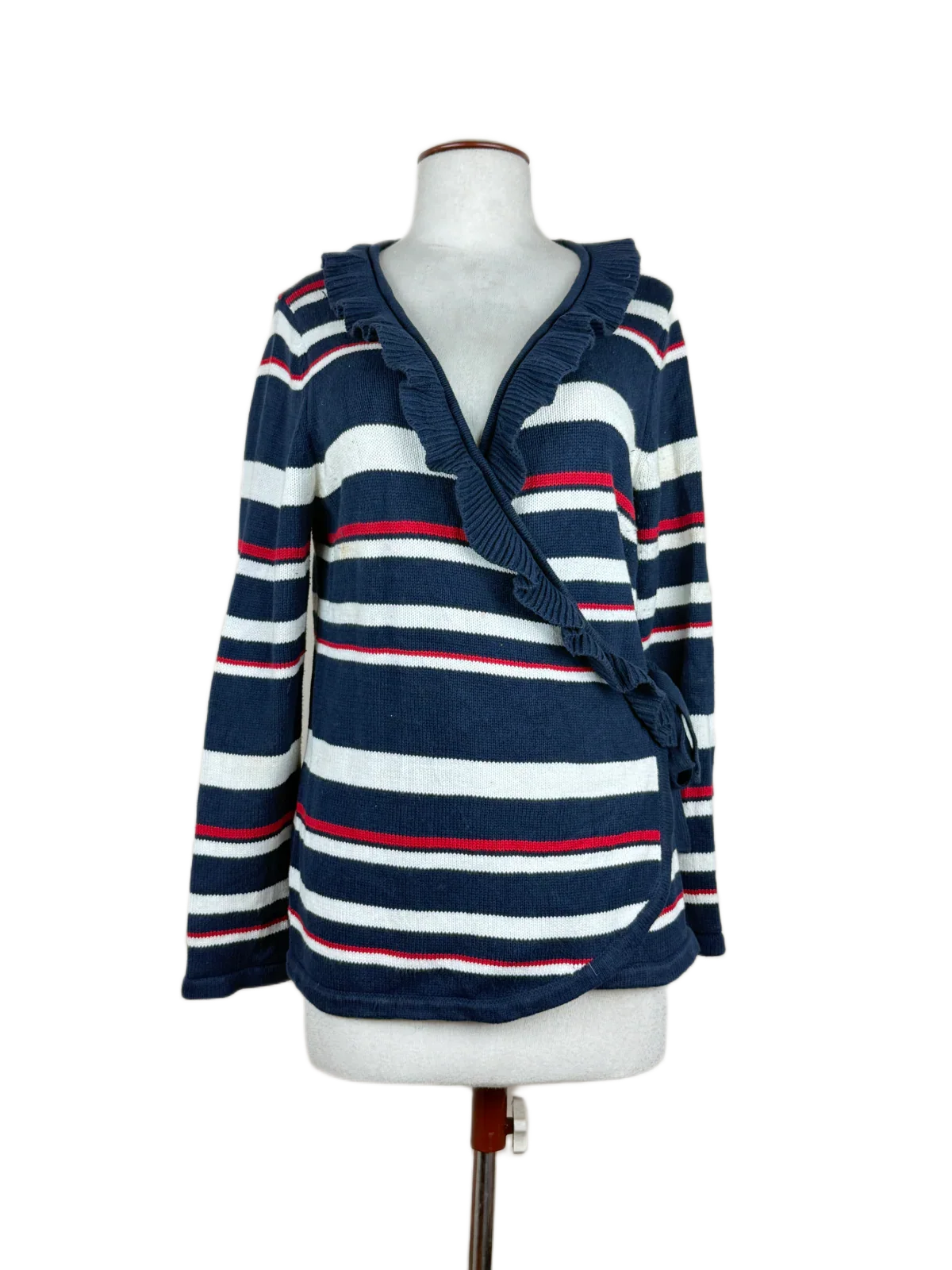 Secondhand Branded Winter Long Cardigans by Isdde, Blue Cotton fabric, Excellent condition, for Women - Online Thrift Shop Lahore Pakistan