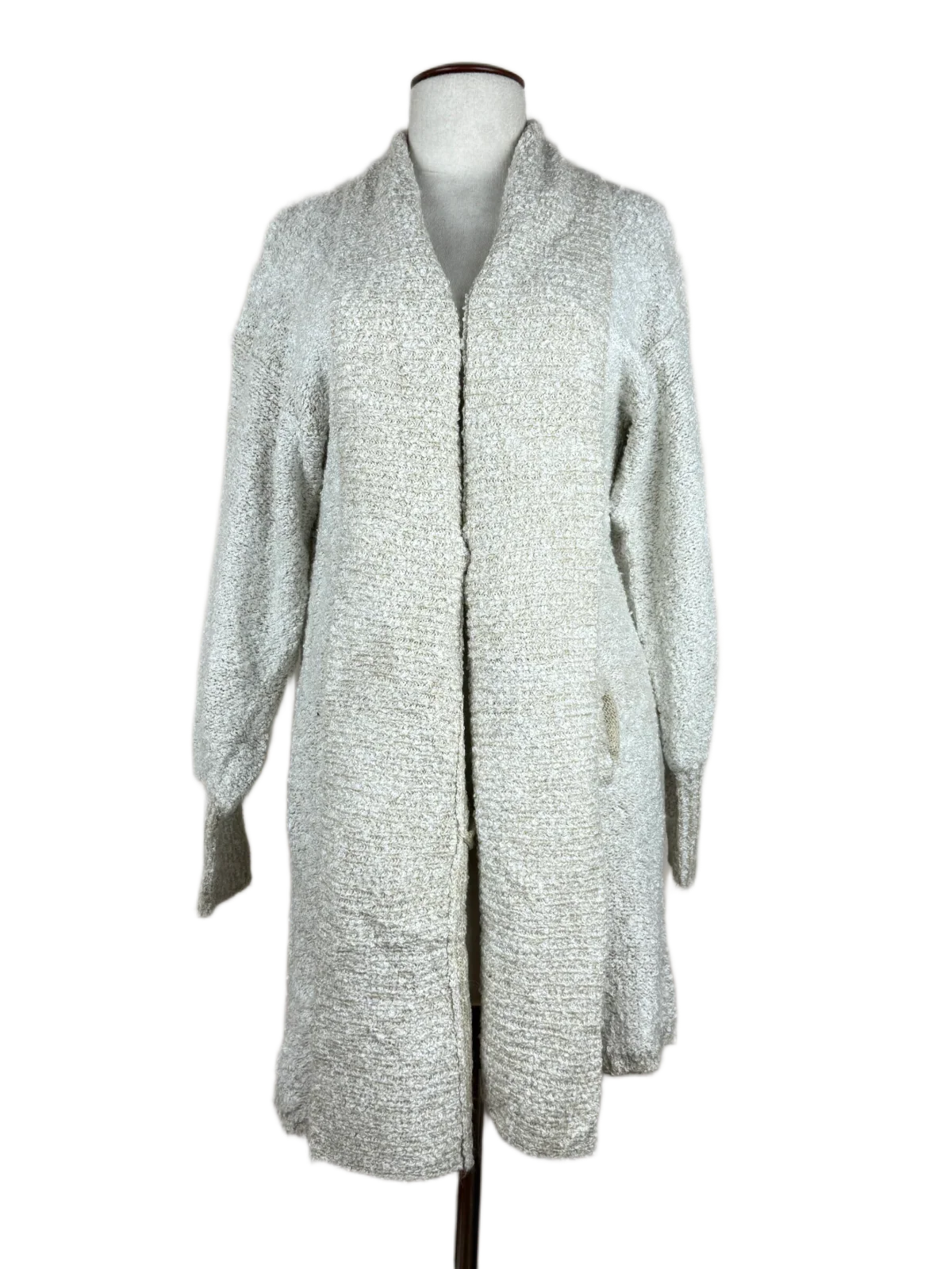 UK Imported secondhand Winter Long Cardigans - Side Effects brand, Brown Acrylic, Premium condition, for Women - Online Thrift Store Karachi Pakistan