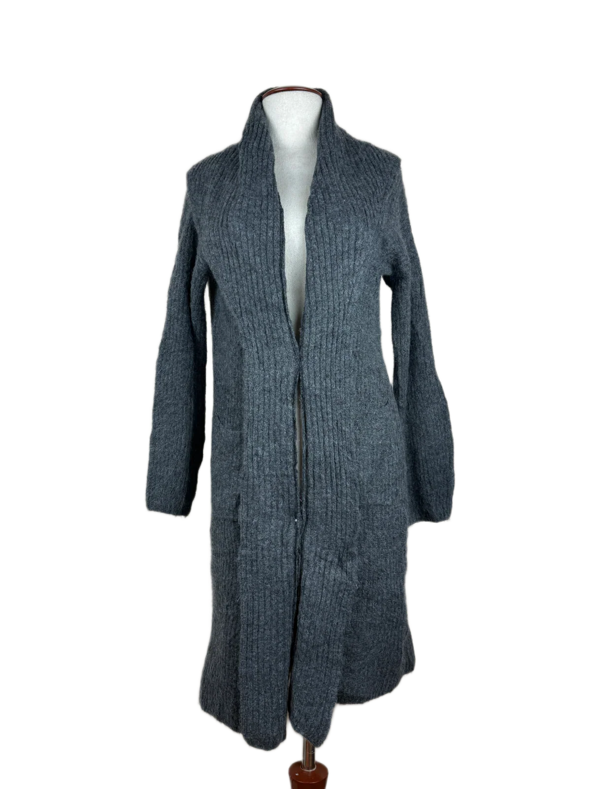 UK Imported secondhand Winter Long Cardigans - A New Day brand, Gray Acrylic, Premium condition, for Women - Online Thrift Store Islamabad Pakistan