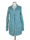 Secondhand Branded Winter Long Cardigans by Listide, Cyan Acrylic fabric, Excellent condition, for Women - Online Thrift Shop Islamabad Pakistan