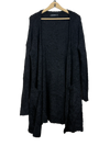 Winter Long Cardigans | Merokeety | Preloved Branded | Black Polyester | Premium | OTS Thrift Store Islamabad Pakistan