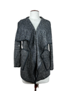 UK Imported secondhand Winter Long Cardigans - Solour brand, Black & White Polyester, Premium condition, for Women - Online Thrift Store Lahore Pakistan