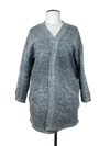 UK Imported secondhand Winter Long Cardigans - Brandtex Coastline brand, Grey Polyester + Acrylic, Premium condition, for Women - Online Thrift Store Peshawar Pakistan