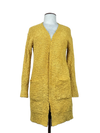 Shop Good Winter Long Cardigans by Zesica | Preloved Branded Clothes | Yellow Polyester | Women | OTS Thrift Store Karachi Pakistan