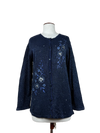 Preloved Premium Plus Winter Long Cardigans by C Collection, Navy Acrylic for Women - OTS Thrift Shop Karachi Pakistan