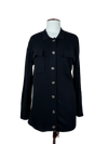 Shop Premium Winter Long Cardigans by Object | Preloved Branded Clothes | Black Viscose | Women | OTS Thrift Store Peshawar Pakistan