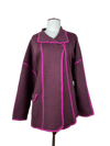 Preloved Premium Winter Long Cardigans by Wynne, Maroon Nylon for Women - OTS Thrift Shop Karachi Pakistan