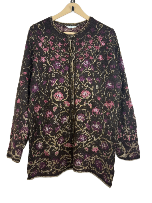UK Imported secondhand Winter Long Cardigans - Marks & Spencer brand, Multi Acrylic, Premium condition, for Women - Online Thrift Store Karachi Pakistan