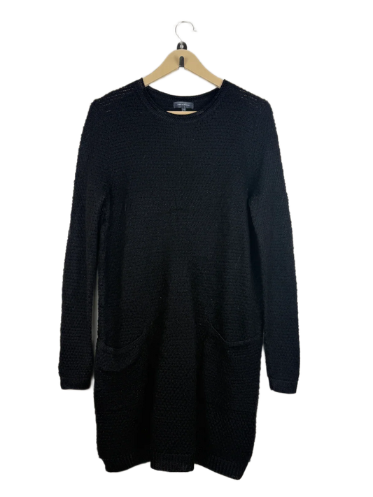 UK Imported secondhand Winter Long Cardigans - Pied A Terre brand, Black Viscose, Premium condition, for Women - Online Thrift Store Karachi Pakistan
