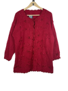 Premium Condition Winter Long Cardigans | Preloved Unknown | Maroon Cotton | Thrift Shop for Women Lahore Pakistan | OTS
