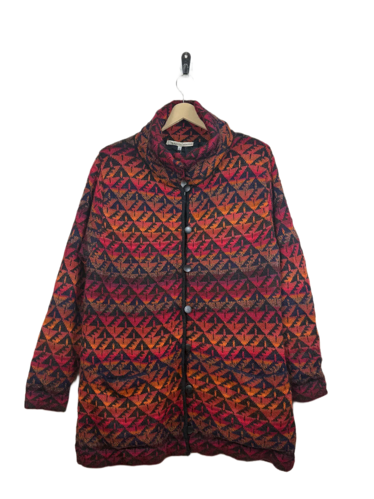 Preloved Premium Plus Winter Long Cardigans by The Alpaca Collection, Multi Acrylic for Women - OTS Thrift Shop Lahore Pakistan