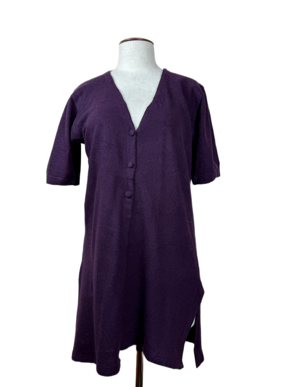 Winter Long Cardigans | Adini London | Preloved Branded | Purple Lambs Wool | Premium | OTS Thrift Store Peshawar Pakistan