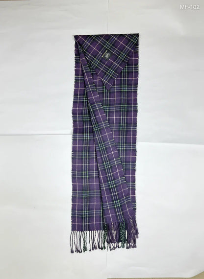 Shop Premium Plus by  Preloved Branded Clothes | Purple Acrylic Muffler & Scarf | Unisex | OTS Thrift Store Lahore Pakistan
