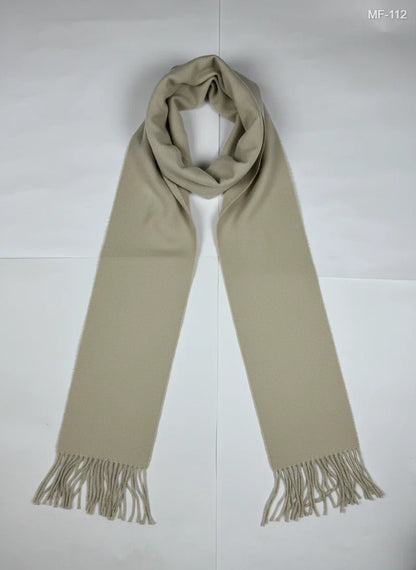 Shop Premium Plus by  Preloved Branded Clothes | Beige Acrylic Muffler & Scarf | Unisex | OTS Thrift Store Islamabad Pakistan