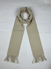 Shop Premium Plus by  Preloved Branded Clothes | Beige Acrylic Muffler & Scarf | Unisex | OTS Thrift Store Islamabad Pakistan