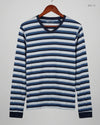 UK Imported secondhand Men's Full Sleeves T-Shirt - INFINITY brand, Blue Cotton, Premium condition, for Men - Online Thrift Store Lahore Pakistan
