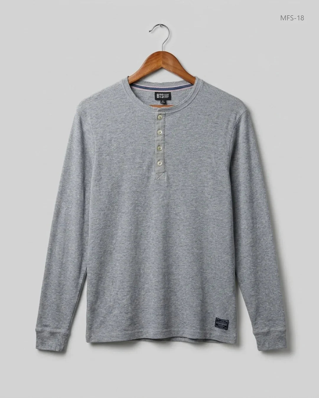 Premium Condition Men's Full Sleeves T-Shirt | Preloved VINTAGE | Grey Cotton | Thrift Shop for Men Peshawar Pakistan | OTS