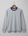 Men's Full Sleeves T-Shirt | AUTHENTIC | Preloved Branded | Grey Cotton | Premium | OTS Thrift Store Karachi Pakistan