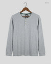 Men's Full Sleeves T-Shirt | m a n | Preloved Branded | Gray Cotton | Premium | OTS Thrift Store Karachi Pakistan