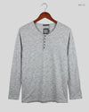 Premium Condition Men's Full Sleeves T-Shirt | Preloved Livergy | Gray Cotton | Thrift Shop for Men Islamabad Pakistan | OTS