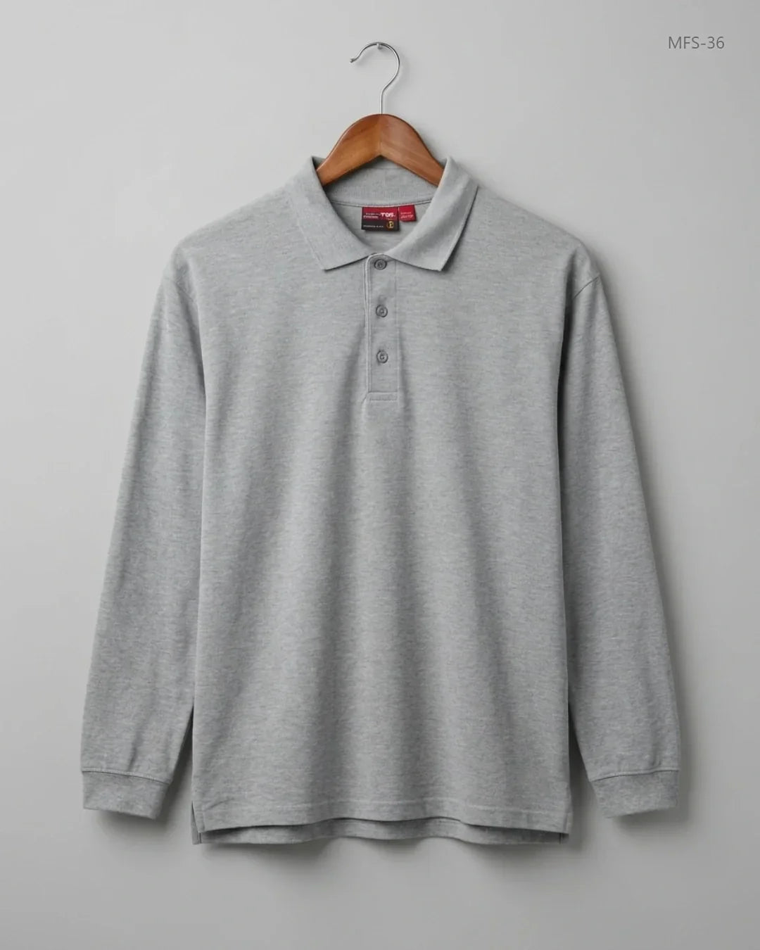 Secondhand Branded Men's Full Sleeves T-Shirt by Firetec, Grey Cotton fabric, Premium condition, for Men - Online Thrift Shop Lahore Pakistan